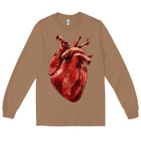 Toasted Coconut Anatomical heart Long Sleeve Tee - RanaPortraitStore