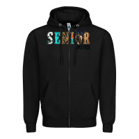 Black western senior 2022 Zipper Hoodie - RanaPortraitStore