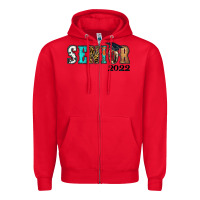 Red western senior 2022 Zipper Hoodie - RanaPortraitStore