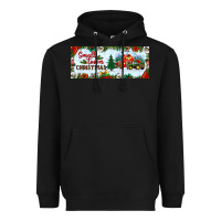 Black small town christmas Heavyweight Hoodie - BundleAndBundleShop