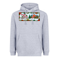 Heather Grey small town christmas Heavyweight Hoodie - BundleAndBundleShop