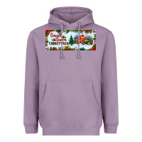 Lavender small town christmas Heavyweight Hoodie - BundleAndBundleShop