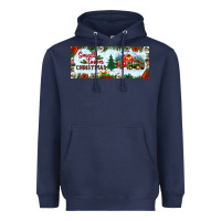 Navy small town christmas Heavyweight Hoodie - BundleAndBundleShop