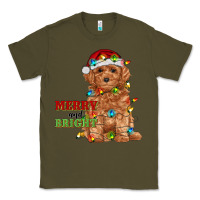 Army Green merry and bright toy poodle Classic Tee - RanaPortraitStore