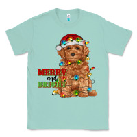Seafoam merry and bright toy poodle Classic Tee - RanaPortraitStore