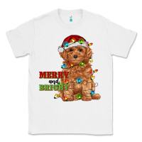 White merry and bright toy poodle Classic Tee - RanaPortraitStore