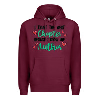 Burgundy capter author Premium Hoodie - MaliasSmallBusiness
