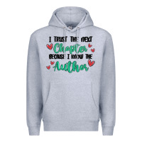 Heather Grey capter author Premium Hoodie - MaliasSmallBusiness
