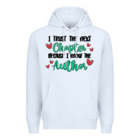 White capter author Premium Hoodie - MaliasSmallBusiness