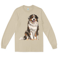 Mushroom Australian shepherd Long Sleeve Tee - RanaPortraitStore