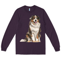 Plum Australian shepherd Long Sleeve Tee - RanaPortraitStore