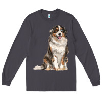 Smoke Australian shepherd Long Sleeve Tee - RanaPortraitStore