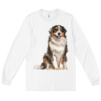 White Australian shepherd Long Sleeve Tee - RanaPortraitStore