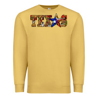 Antique Gold texas christmas Premium Sweatshirt - JahusDesignShop