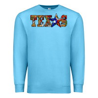 Ocean Blue texas christmas Premium Sweatshirt - JahusDesignShop