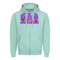 Seafoam Domestic Violence Warrior Gnomes Zipper Hoodie - texasbilliewilder