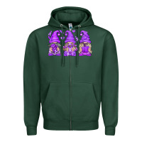 Sports Green Domestic Violence Warrior Gnomes Zipper Hoodie - texasbilliewilder