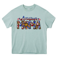 Arona American mama Heavy Core Tee - CowhideDigitalArt