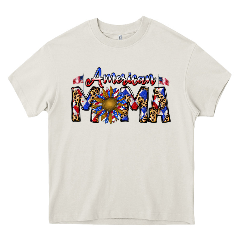 American Mama Heavy Core Tee by CowhideDigitalArt | Teevron