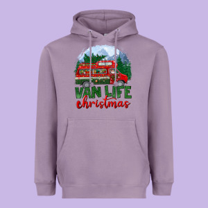 Van Life Christmas Heavyweight Hoodie Designed By Bundleandbundleshop