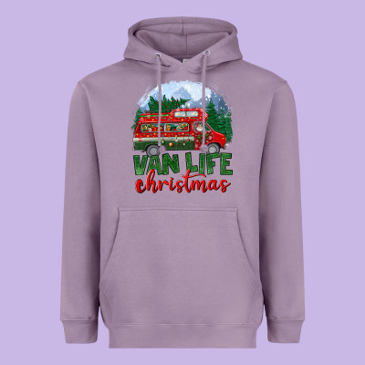 Van Life Christmas Heavyweight Hoodie Designed By Bundleandbundleshop