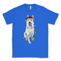True Royal christmas white shepherd with christmas lights Classic Tee - RanaPortraitStore