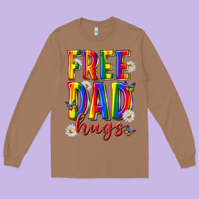 Long Sleeve Tee free dad hugs