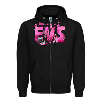Black Environmental Services Breast Cancer Zipper Hoodie - texasbilliewilder