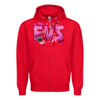 Red Environmental Services Breast Cancer Zipper Hoodie - texasbilliewilder