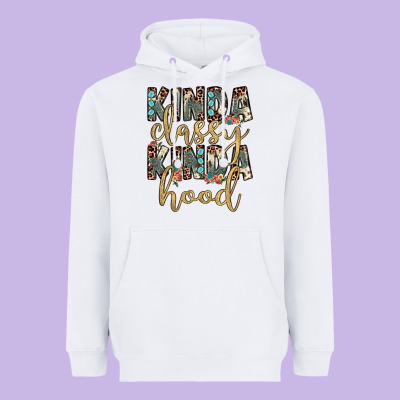 Kinda Classy Kinda Hood Heavyweight Hoodie Designed By Jahusdesignshop