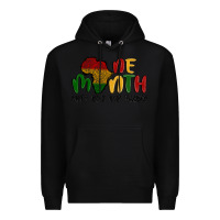 Black one month cant hold our history Premium Hoodie - MaliasSmallBusiness