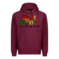 Burgundy one month cant hold our history Premium Hoodie - MaliasSmallBusiness