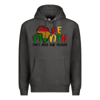 Charcoal Heather one month cant hold our history Premium Hoodie - MaliasSmallBusiness