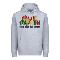 Heather Grey one month cant hold our history Premium Hoodie - MaliasSmallBusiness