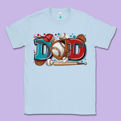 Dad Baseball Classic Tee Designed By Zillion Design Studio