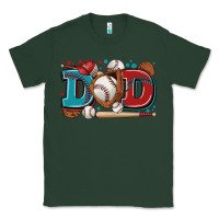 Sports Green dad baseball Classic Tee - Zillion Design Studio
