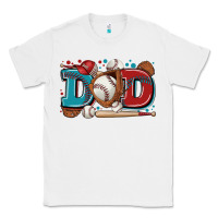 White dad baseball Classic Tee - Zillion Design Studio