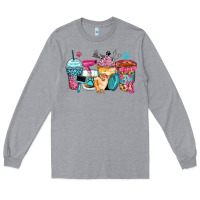 Heather Grey pet groomer coffee cups Long Sleeve Tee - Zillion Design Studio