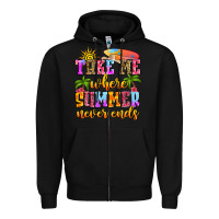 Black take me where summer never ends Zipper Hoodie - Zillion Design Studio