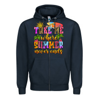Navy take me where summer never ends Zipper Hoodie - Zillion Design Studio
