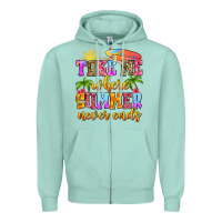 Seafoam take me where summer never ends Zipper Hoodie - Zillion Design Studio