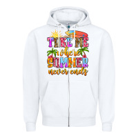 White take me where summer never ends Zipper Hoodie - Zillion Design Studio