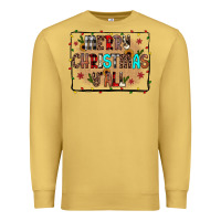 Antique Gold merry christmas y'all Premium Sweatshirt - JahusDesignShop