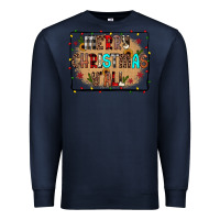 Navy merry christmas y'all Premium Sweatshirt - JahusDesignShop