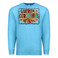 Ocean Blue merry christmas y'all Premium Sweatshirt - JahusDesignShop