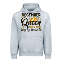 Heather Grey december queen faith and favor living my blessed l Urban Hoodie - MaliasSmallBusiness