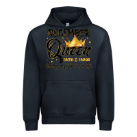 Navy december queen faith and favor living my blessed l Urban Hoodie - MaliasSmallBusiness