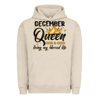 Pigment French Oak december queen faith and favor living my blessed l Urban Hoodie - MaliasSmallBusiness