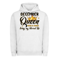Pigment Lunar Rock december queen faith and favor living my blessed l Urban Hoodie - MaliasSmallBusiness