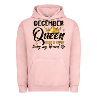 Pigment Salmon december queen faith and favor living my blessed l Urban Hoodie - MaliasSmallBusiness